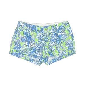 Lilly Pulitzer Women's Blue Green The Walsh Shorts Size 2